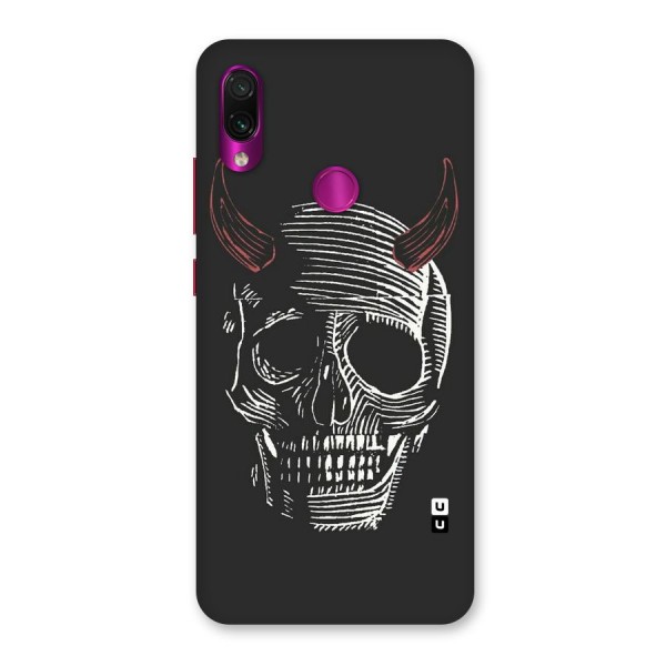 Spooky Face Back Case for Redmi Note 7 Pro
