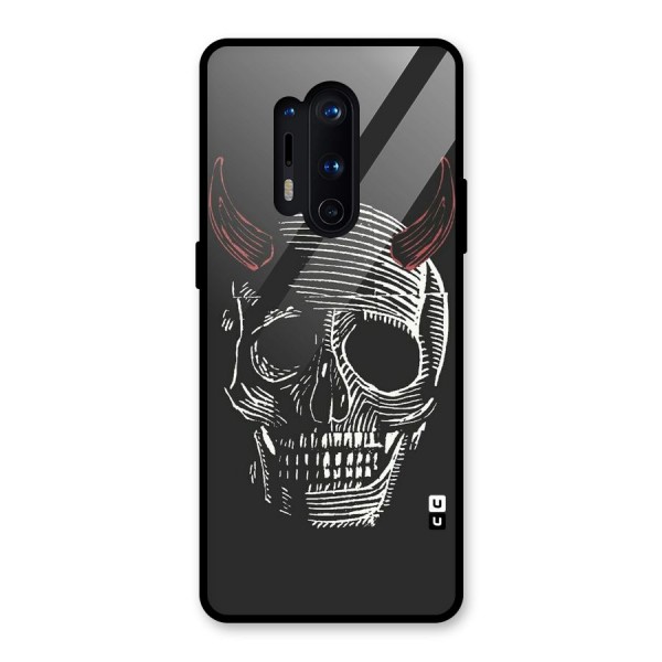 Spooky Face Glass Back Case for OnePlus 8 Pro