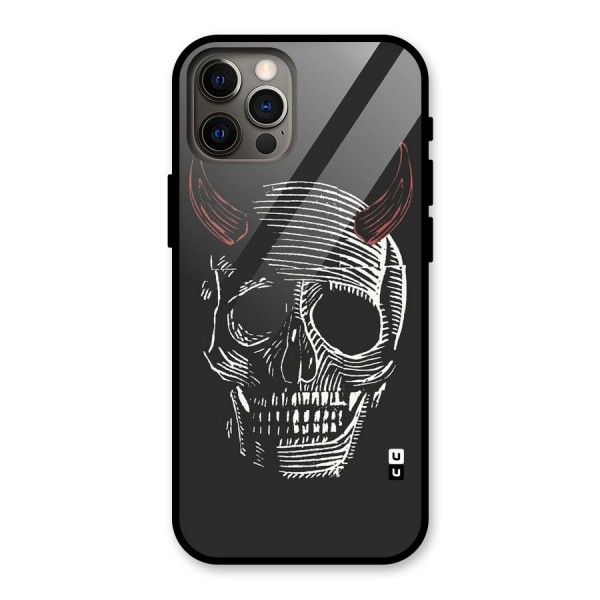 Spooky Face Glass Back Case for iPhone 12 Pro