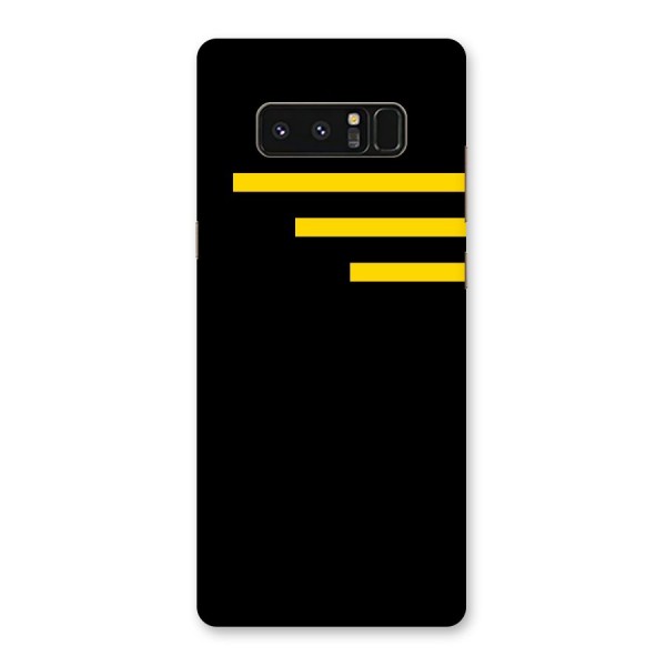 Sports Yellow Stripes Back Case for Galaxy Note 8