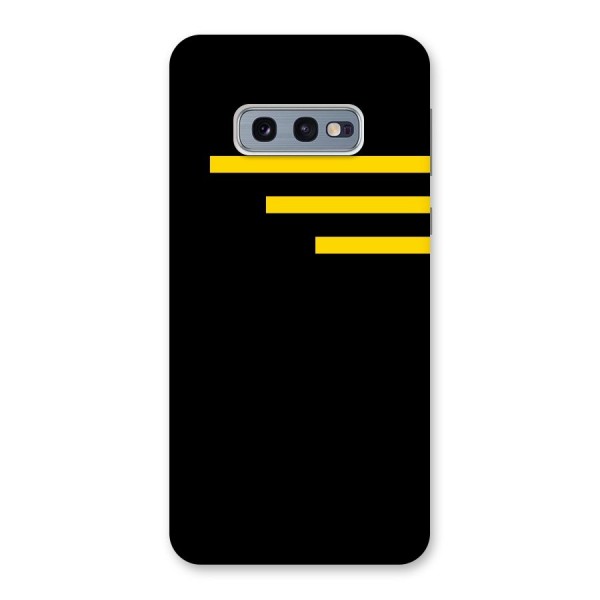 Sports Yellow Stripes Back Case for Galaxy S10e