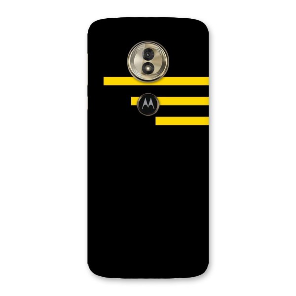 Sports Yellow Stripes Back Case for Moto G6 Play