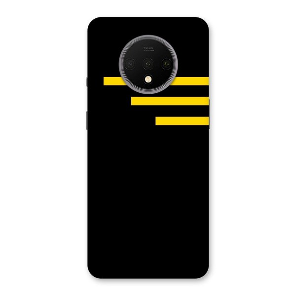Sports Yellow Stripes Back Case for OnePlus 7T