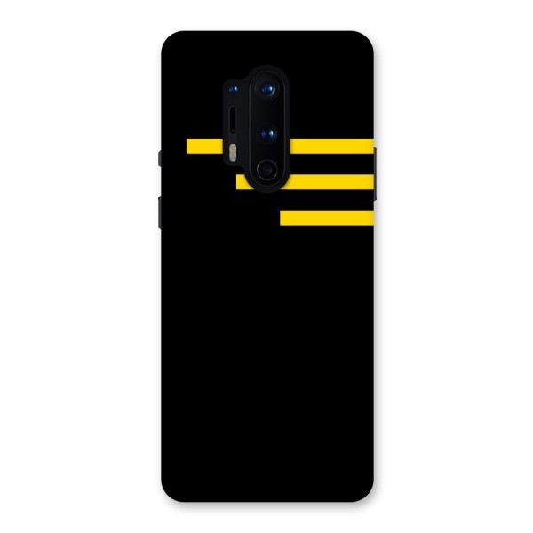 Sports Yellow Stripes Back Case for OnePlus 8 Pro