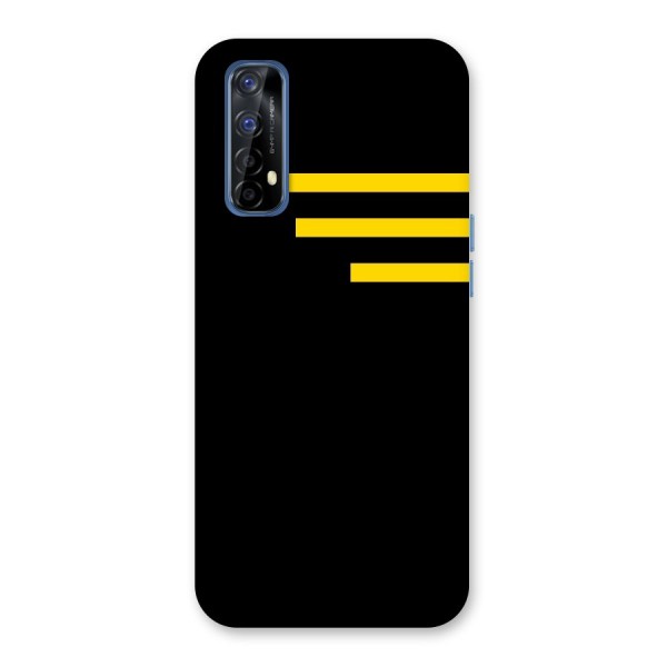 Sports Yellow Stripes Back Case for Realme 7