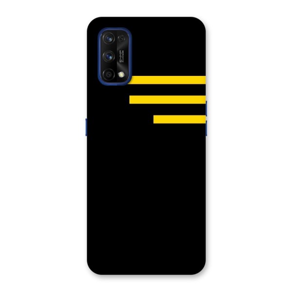 Sports Yellow Stripes Back Case for Realme 7 Pro