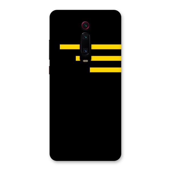 Sports Yellow Stripes Back Case for Redmi K20 Pro