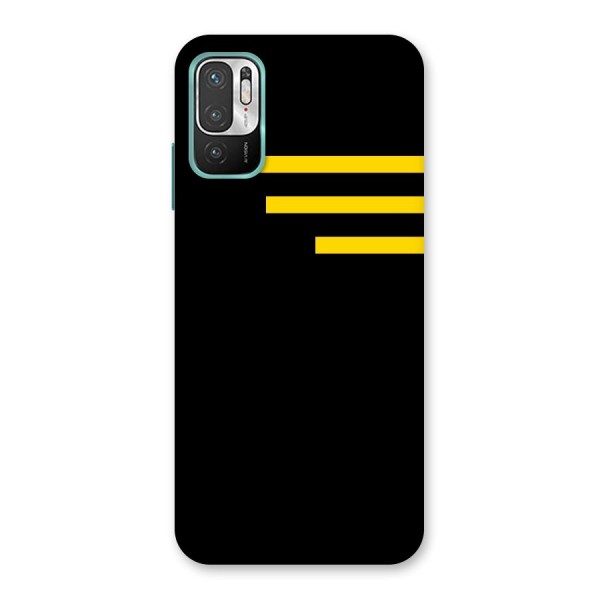 Sports Yellow Stripes Back Case for Redmi Note 10T 5G