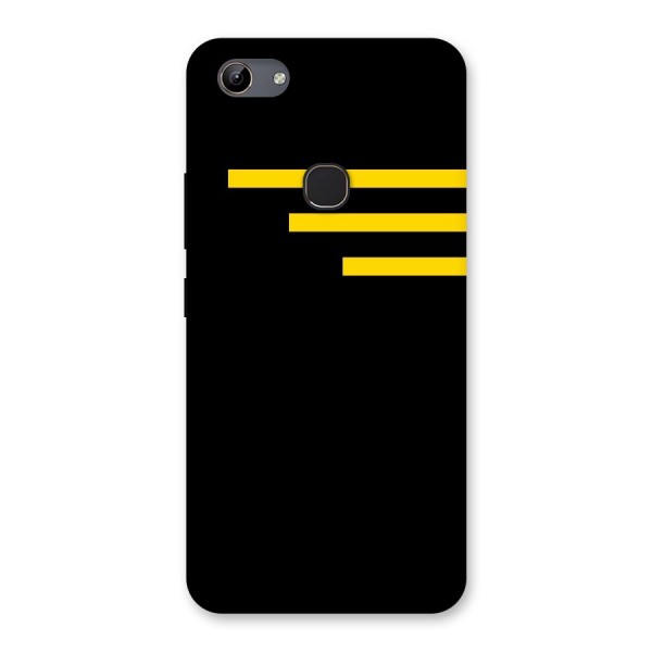 Sports Yellow Stripes Back Case for Vivo Y81