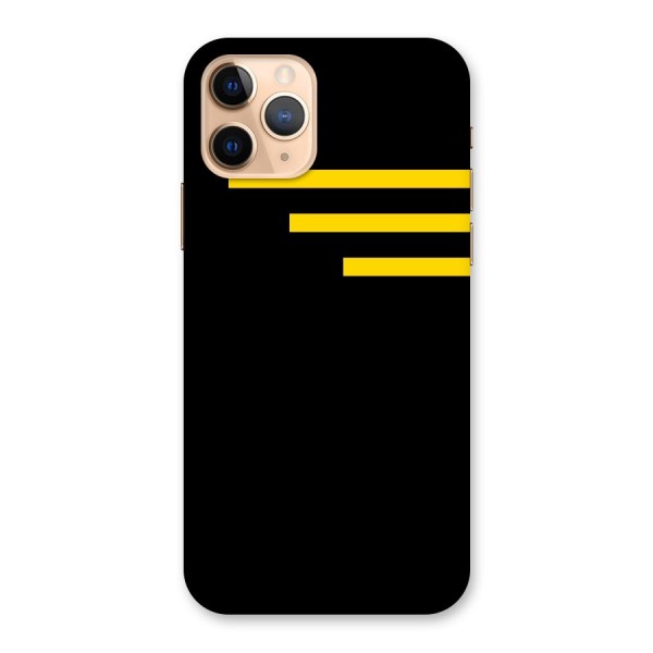 Sports Yellow Stripes Back Case for iPhone 11 Pro