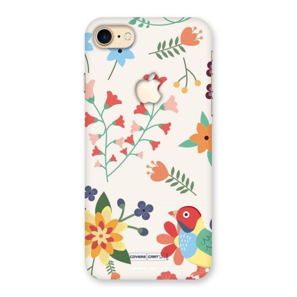 Spring Flowers Back Case for iPhone 7 Apple Cut