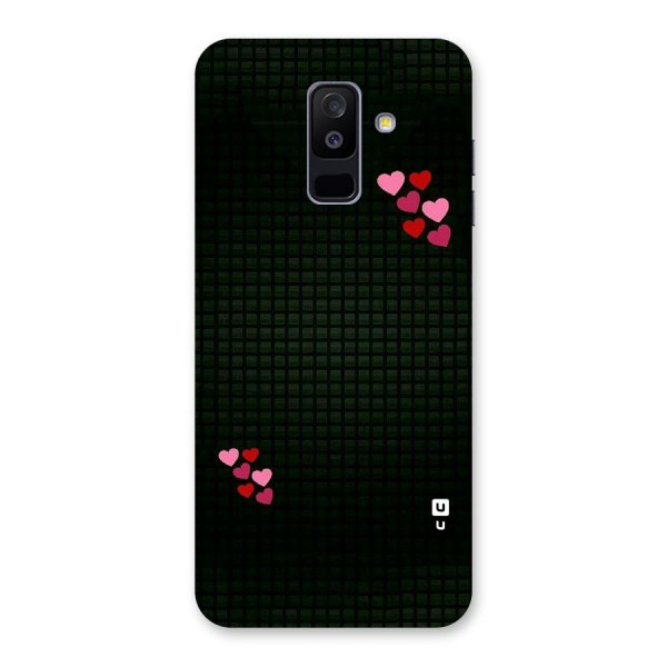 Square and Hearts Back Case for Galaxy A6 Plus