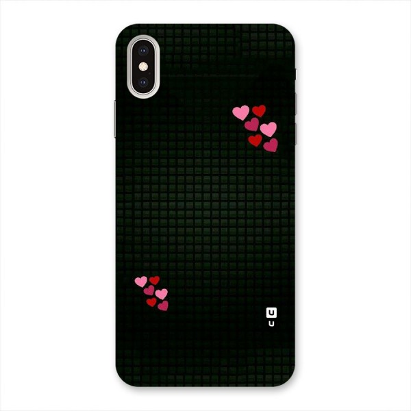 Square and Hearts Back Case for iPhone XS Max