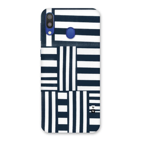 Square  Stripes Back Case for Galaxy M20