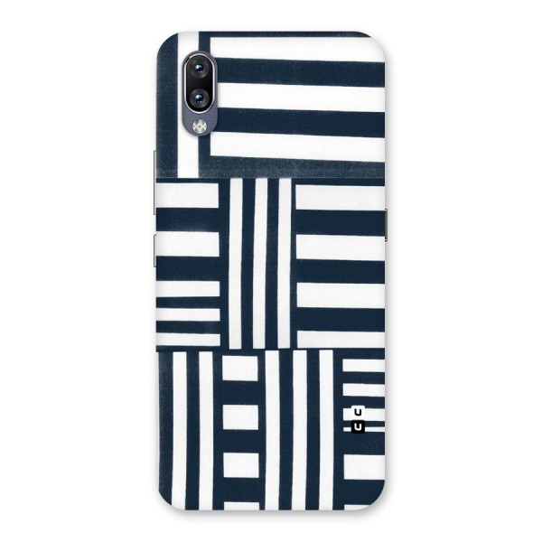 Square  Stripes Back Case for Vivo NEX