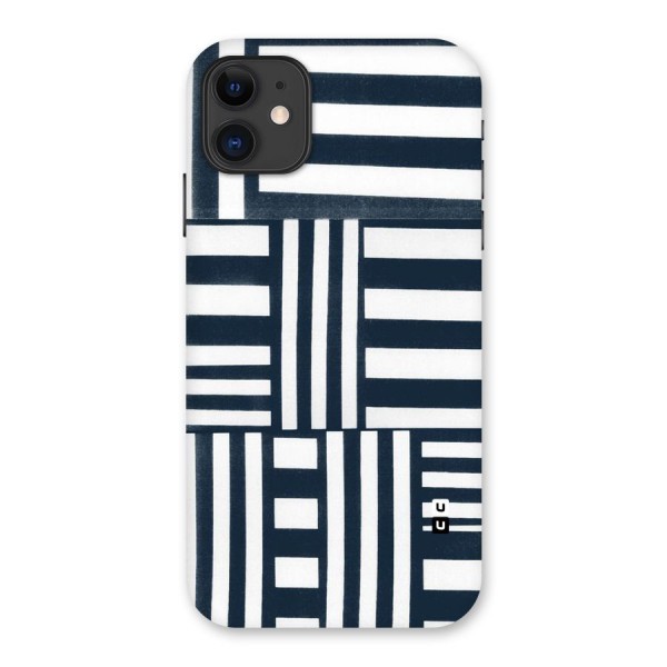 Square  Stripes Back Case for iPhone 11