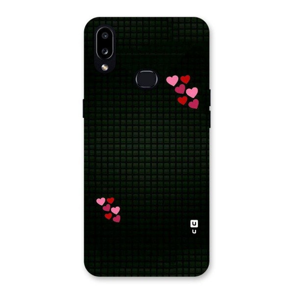 Square and Hearts Back Case for Galaxy A10s