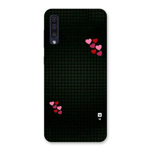 Square and Hearts Back Case for Galaxy A50