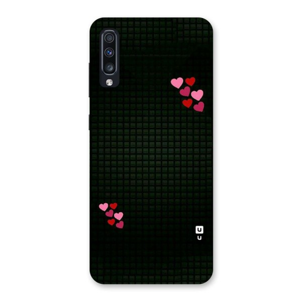 Square and Hearts Back Case for Galaxy A70