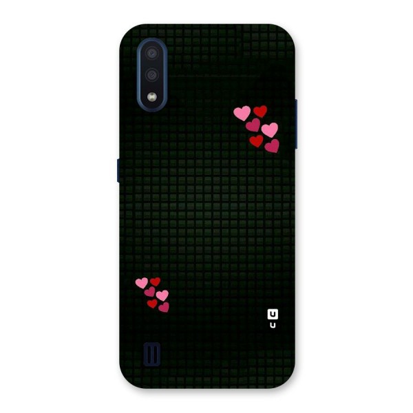 Square and Hearts Back Case for Galaxy M01