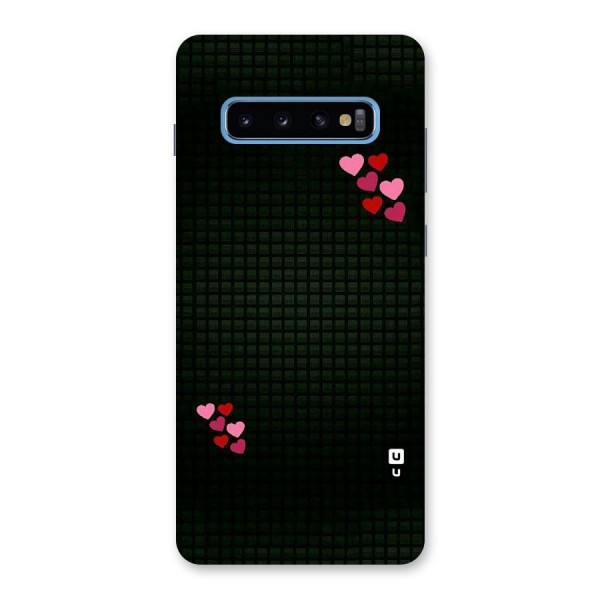 Square and Hearts Back Case for Galaxy S10 Plus
