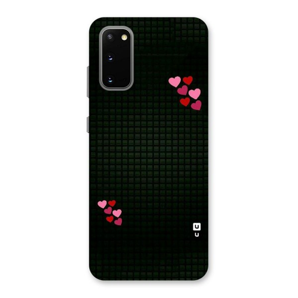 Square and Hearts Back Case for Galaxy S20