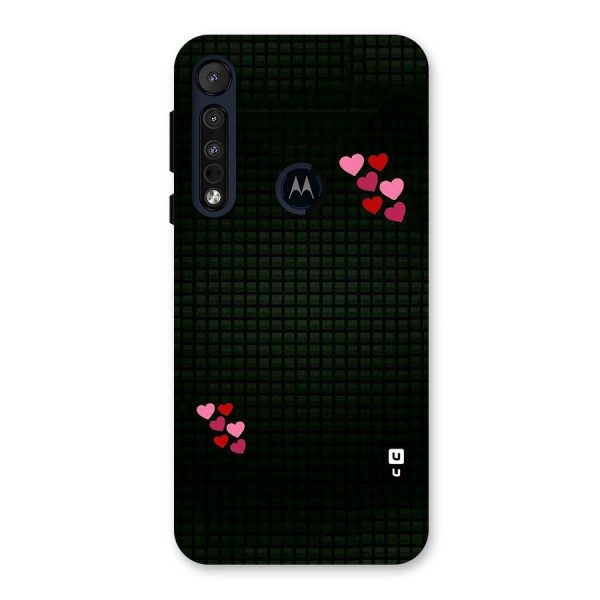 Square and Hearts Back Case for Motorola One Macro