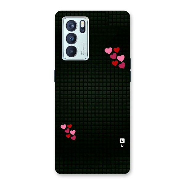 Square and Hearts Back Case for Oppo Reno6 Pro 5G