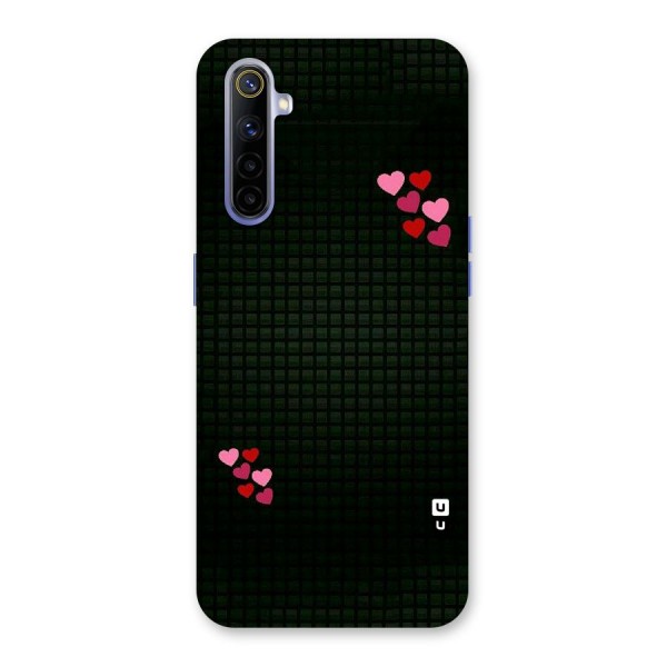 Square and Hearts Back Case for Realme 6i