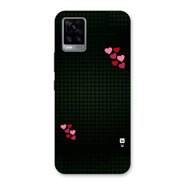 Square and Hearts Back Case for Vivo V20