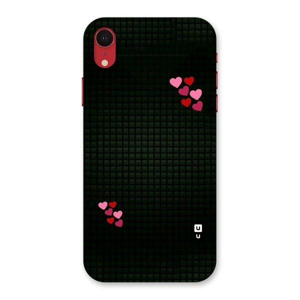 Square and Hearts Back Case for iPhone XR