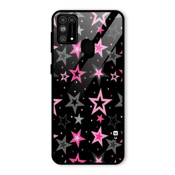Star Outline Glass Back Case for Galaxy M31