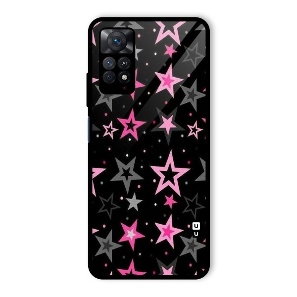 Star Outline Glass Back Case for Redmi Note 11 Pro