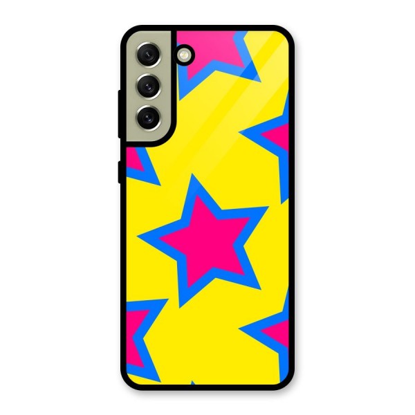 Star Pattern Glass Back Case for Galaxy S21 FE 5G