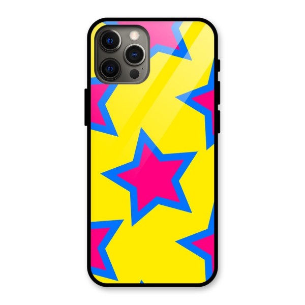 Star Pattern Glass Back Case for iPhone 12 Pro Max