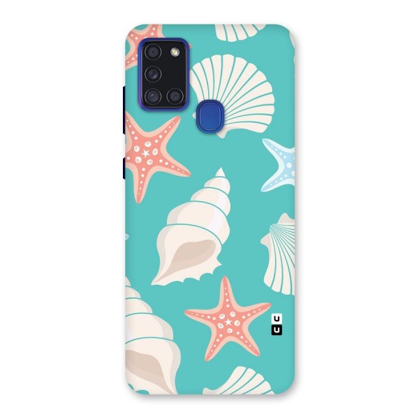 Starfish Sea Shell Back Case for Galaxy A21s