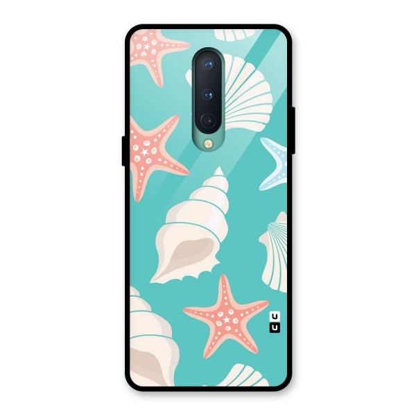 Starfish Sea Shell Glass Back Case for OnePlus 8