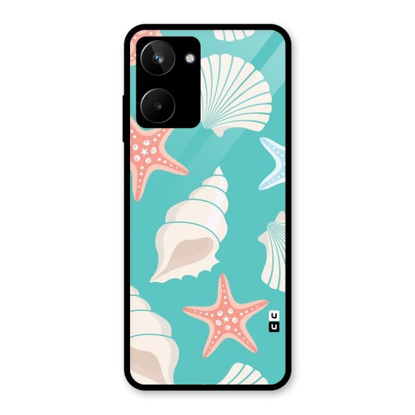 Starfish Sea Shell Glass Back Case for Realme 10