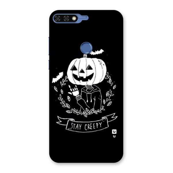 Stay Creepy Back Case for Honor 7C