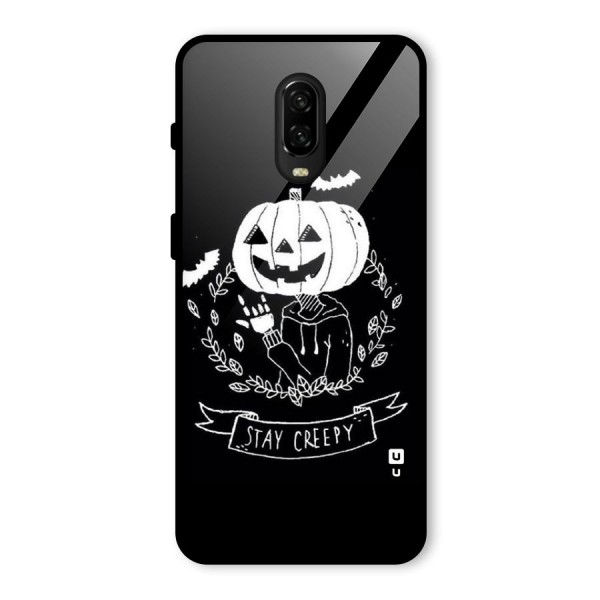 Stay Creepy Glass Back Case for OnePlus 6T