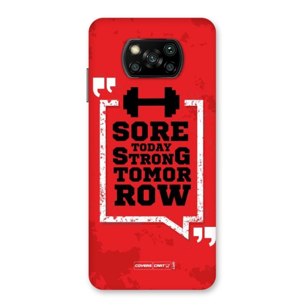 Stay Strong Back Case for Poco X3