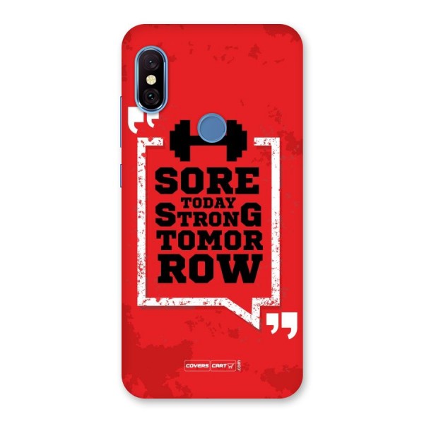 Stay Strong Back Case for Redmi Note 6 Pro