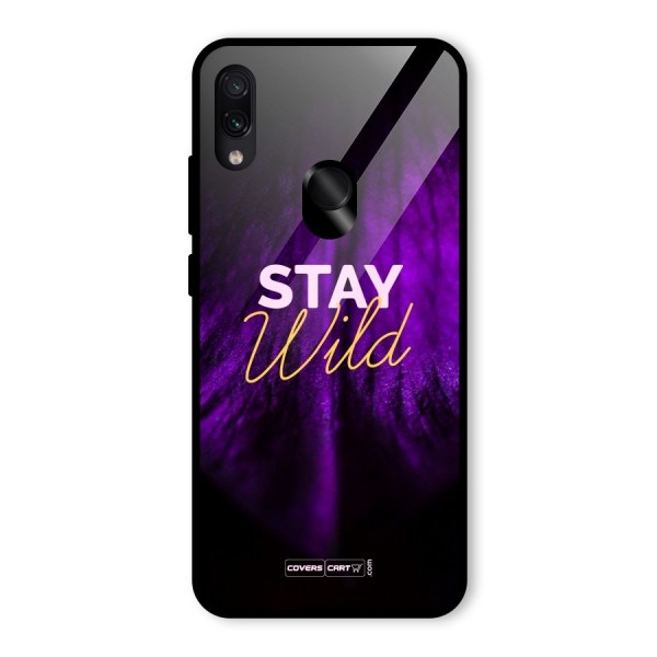 Stay Wild Glass Back Case for Redmi Note 7S