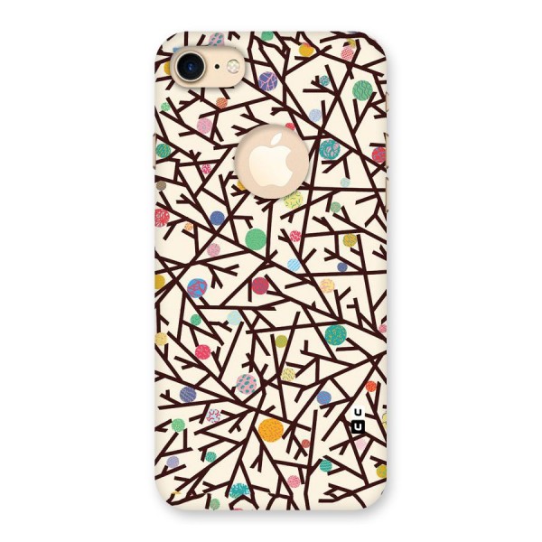Stem Pattern Back Case for iPhone 7 Logo Cut