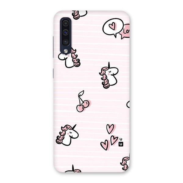 Strawberries And Unicorns Back Case for Galaxy A50