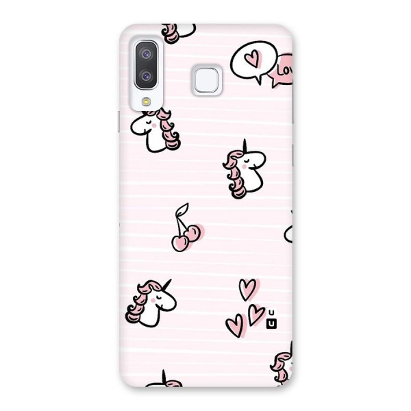Strawberries And Unicorns Back Case for Galaxy A8 Star