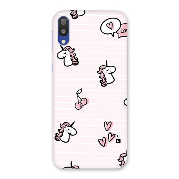 Strawberries And Unicorns Back Case for Galaxy M10