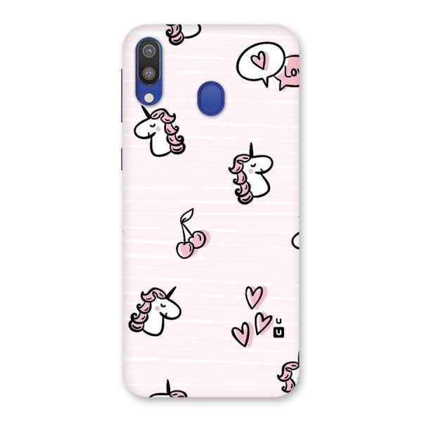 Strawberries And Unicorns Back Case for Galaxy M20