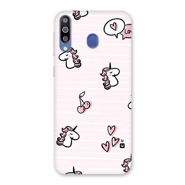 Strawberries And Unicorns Back Case for Galaxy M30