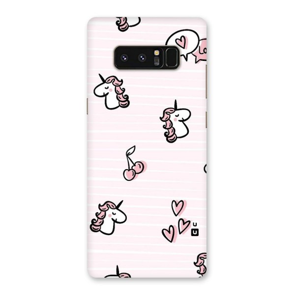 Strawberries And Unicorns Back Case for Galaxy Note 8